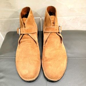 Hush Puppies Suede Monk Strap